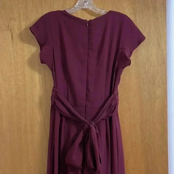 Gal Meets Glam Delaney Jumpsuit in Oxblood Red - Picture 7 of 10